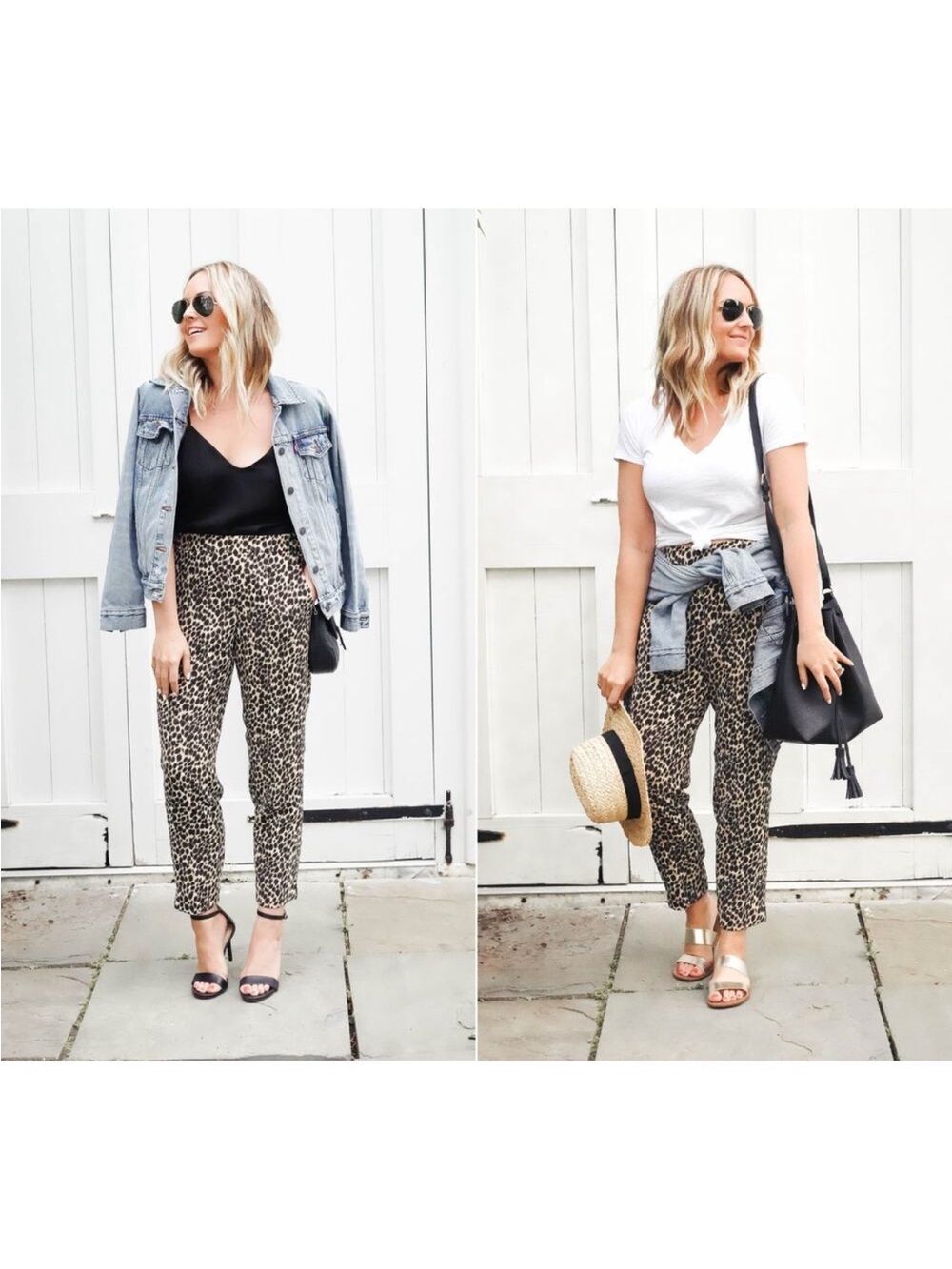 J.Crew Jamie pants leopard print, pull-on style w/ elastic waistband size 6.